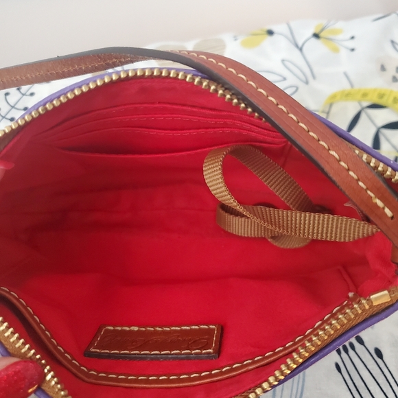 Dooney & Bourke Purple Leather Crossbody Bag - Picture 8 of 12